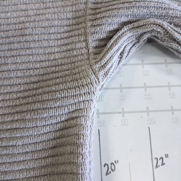 Goodnight Macaroon Turtleneck Sweater Womens M Tan Ribbed Preppy Retro Designer - Picture 6 of 7